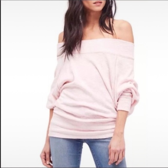 Free People Sweaters - NWT Free People Rose Palisades Off Shoulder Size S